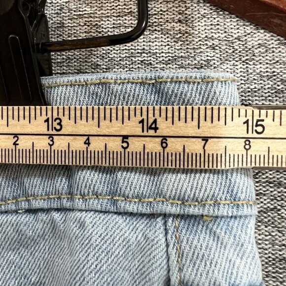 Aeropostale Mom Jeans Womens Size 8 Distressed Blue Frayed Hem Light Wash - Picture 5 of 14